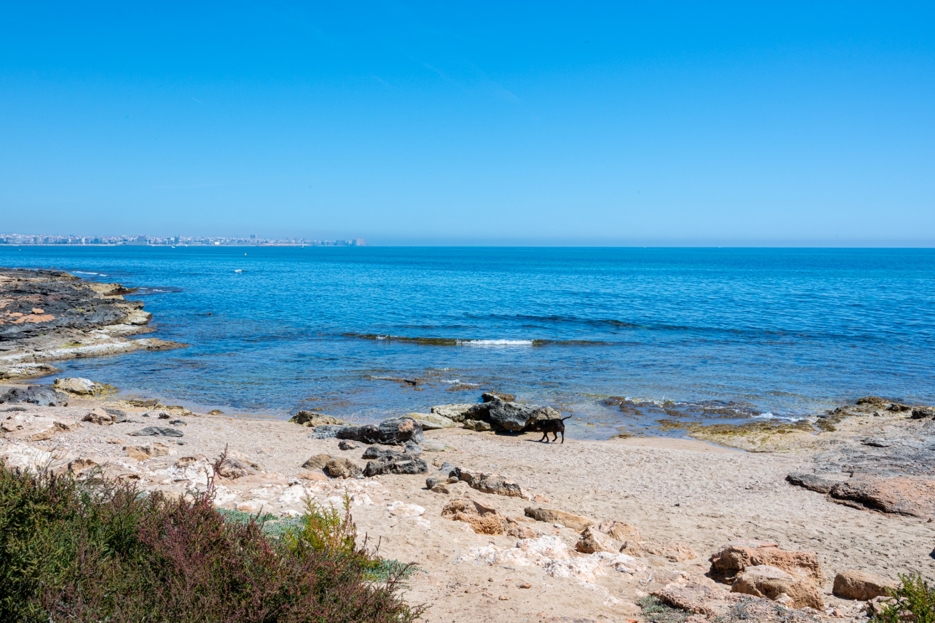 Vistas sobre la cala del Rocío