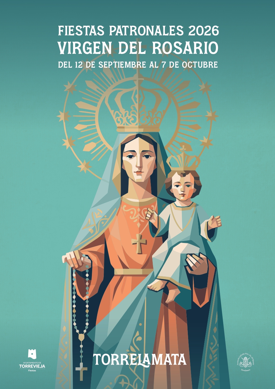 Cartel Virgen del Rosario La Mata