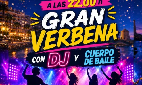 Gran verbena con DJ y cuerpo de baile