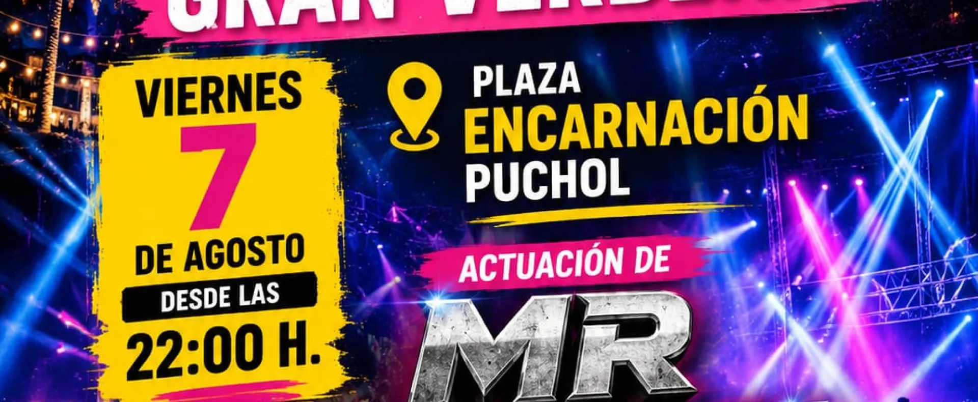 Cartel Gran verbena con Mr. Hyde
