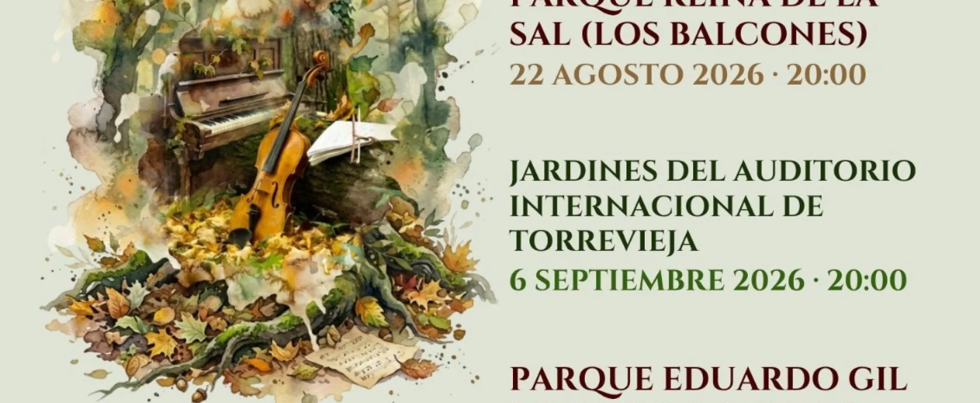 Cartel Música en el Parque